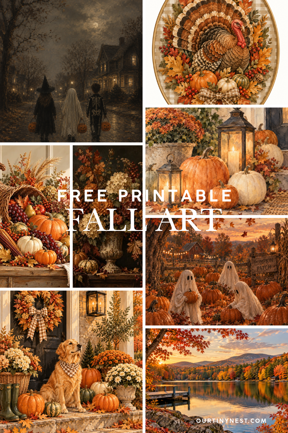 free printable fall art pin